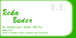 reka buder business card